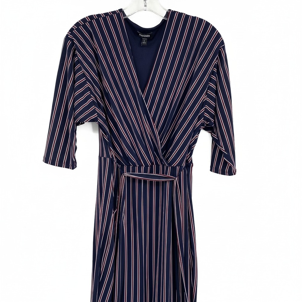 Express Striped Jumpsuit Blue/Red | Women’s Size M One-Piece